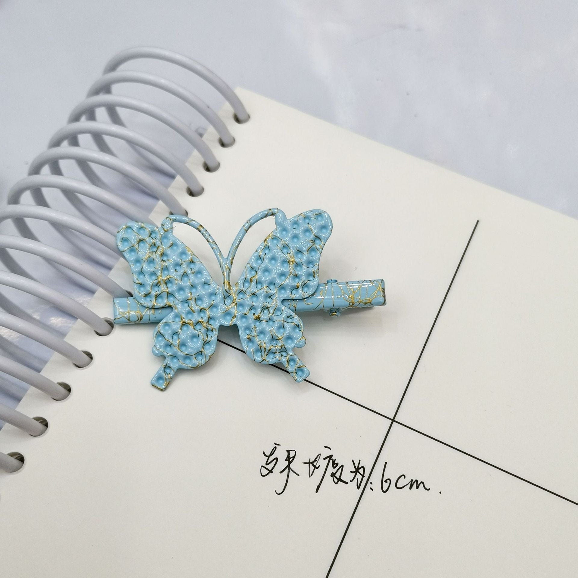 Wholesale Colorful Hollow Metal Butterfly Hairpins